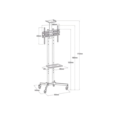 Safan TV Trolley Stand