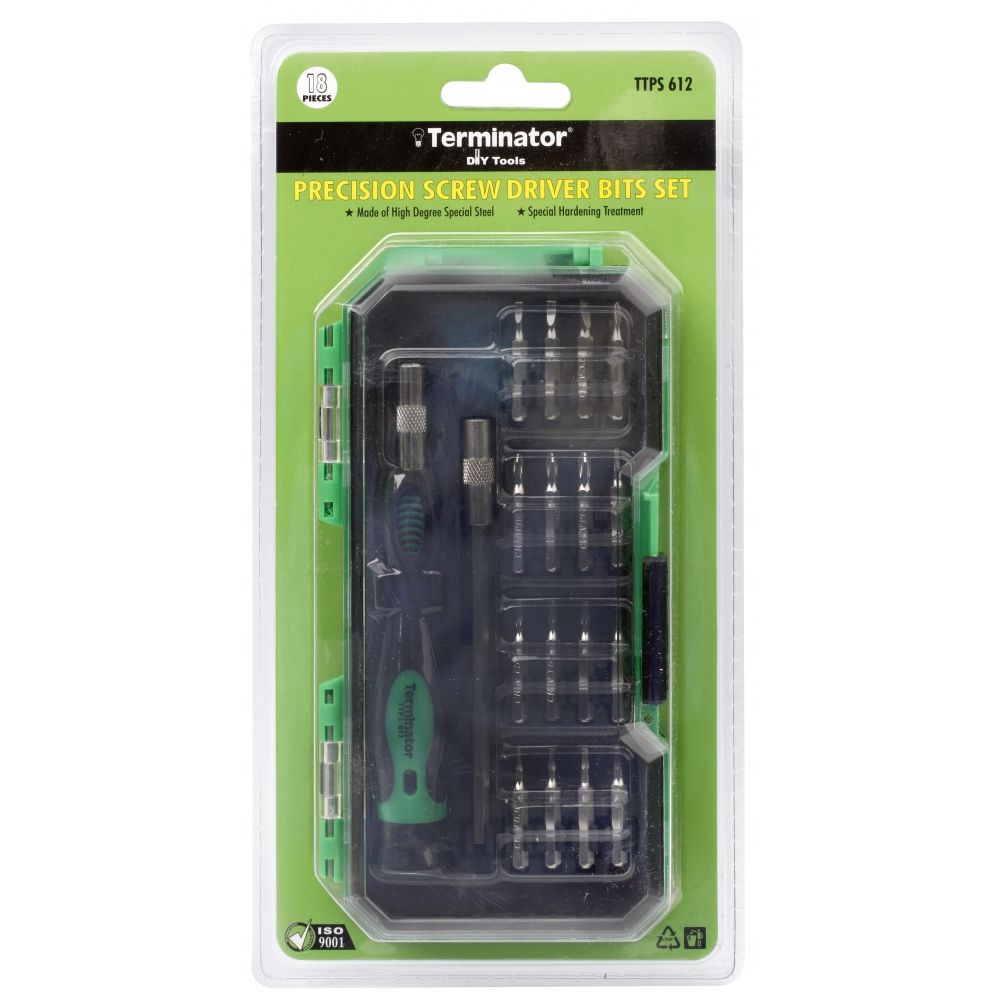 Terminator 18-Piece Precision Screwdriver Bits Set