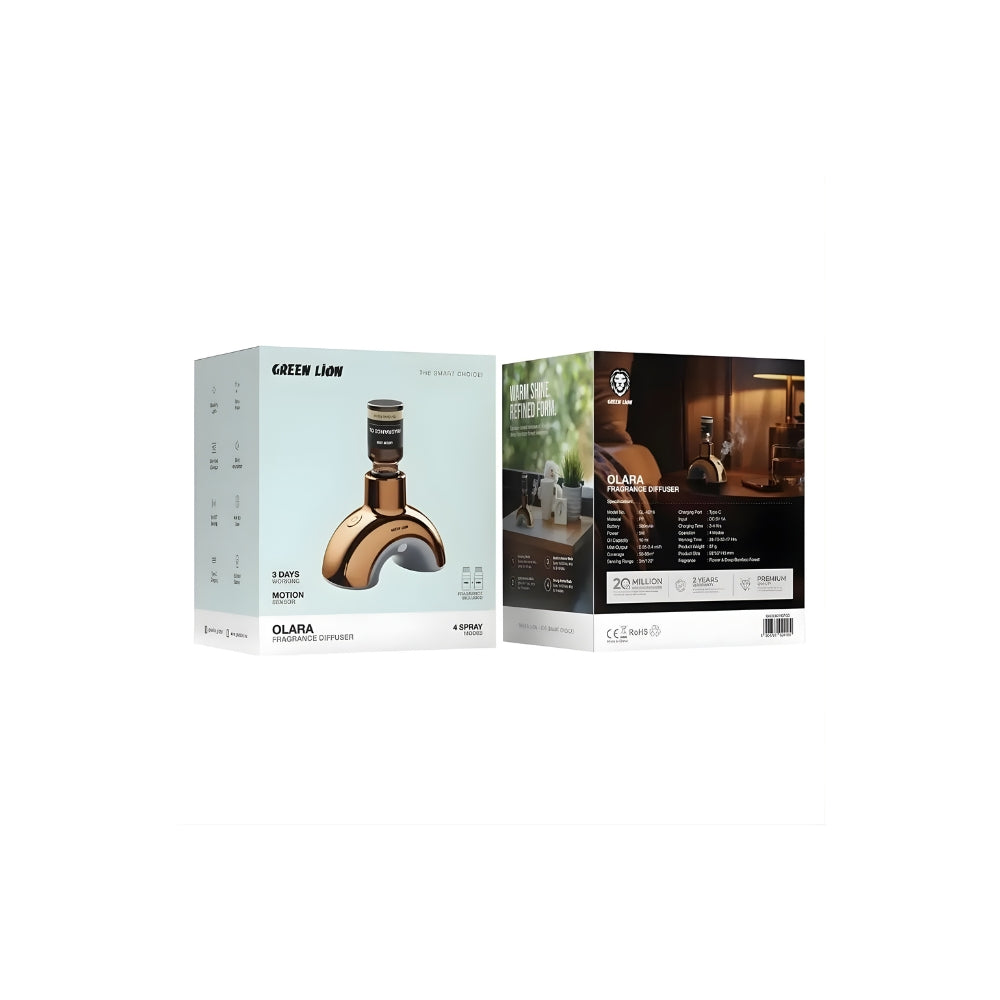 Green Lion Olara Fragrance Diffuser - Gold