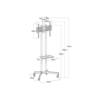 Safan TV Trolley Stand