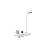 4-in-1 Smart Desk Lamp with Speaker, Clock & Wireless Charger