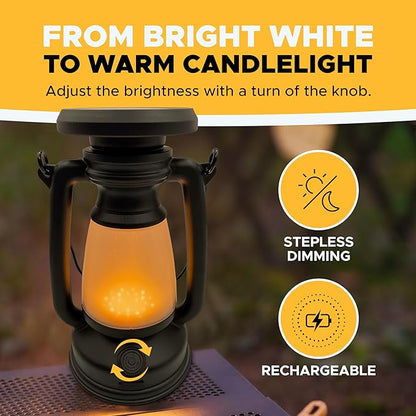 Retro Camping Lamp with Solar - Finefair