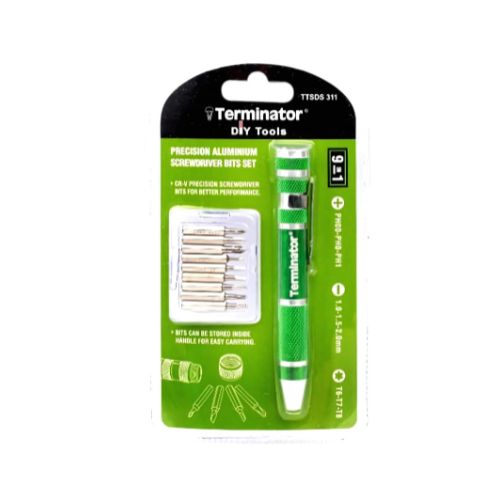 Terminator 9in1 Precision Screwdriver Bits Set