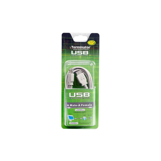 Terminator 3M High Speed USB 2.0 Extension Cable (A Male to A Female)