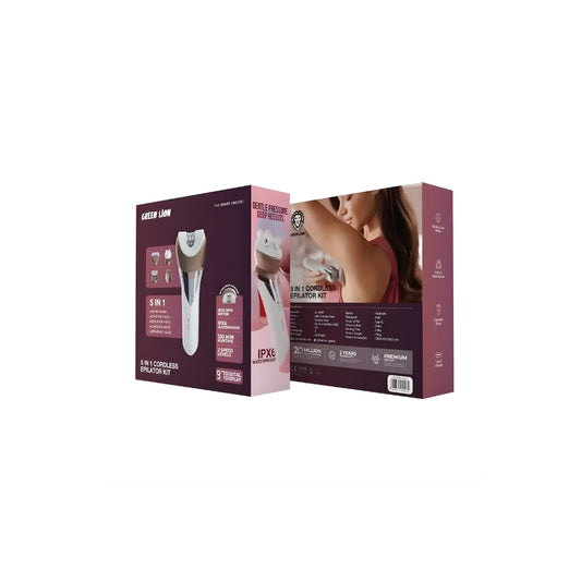 Green Lion 5 in 1 Cordless Epilator Kit - White