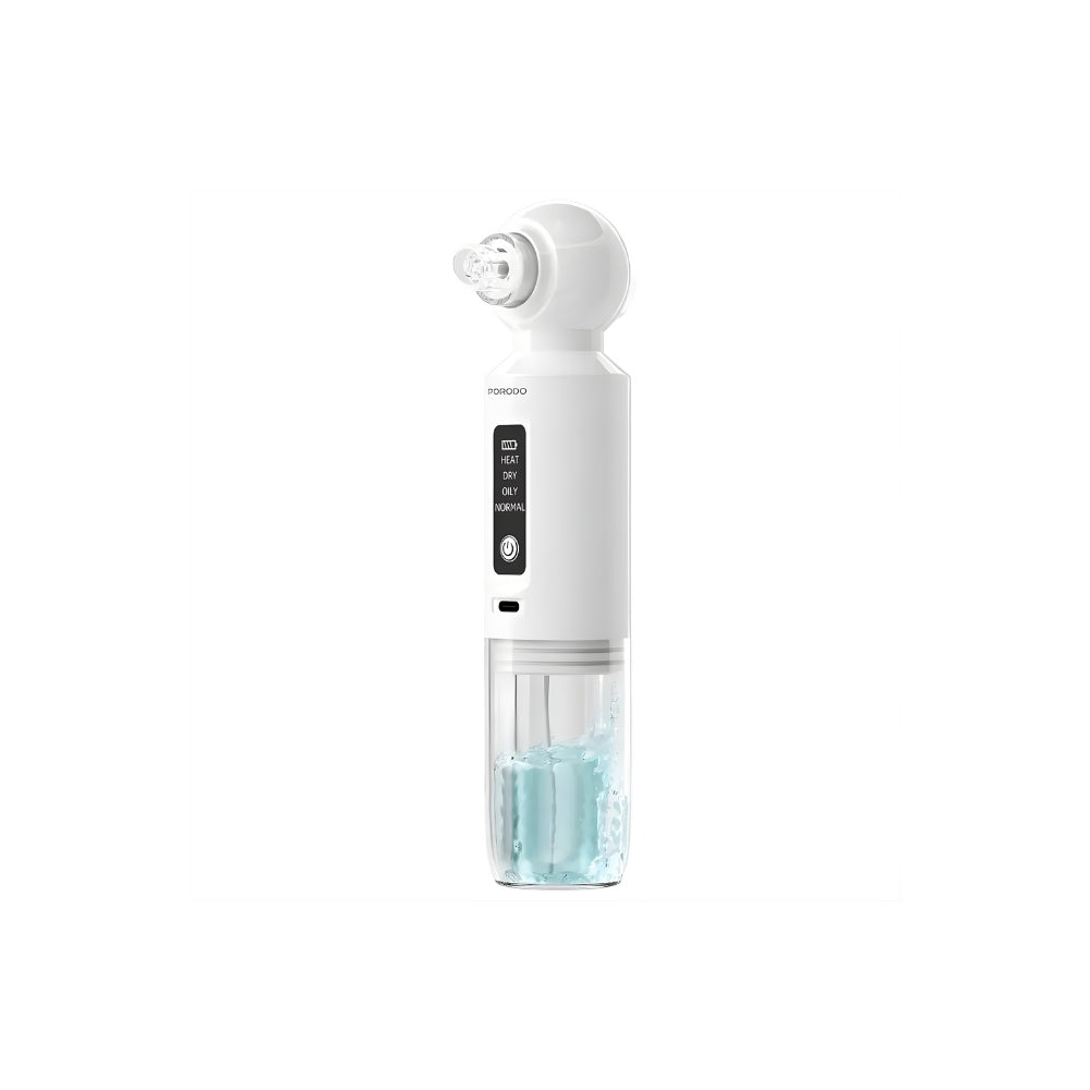 Porodo Lifestyle Deep Facial Blackhead Remover with Microbubble Water Spray - White