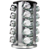 Rotating Spice Rack Set with 20 Spice Jars - Finefair