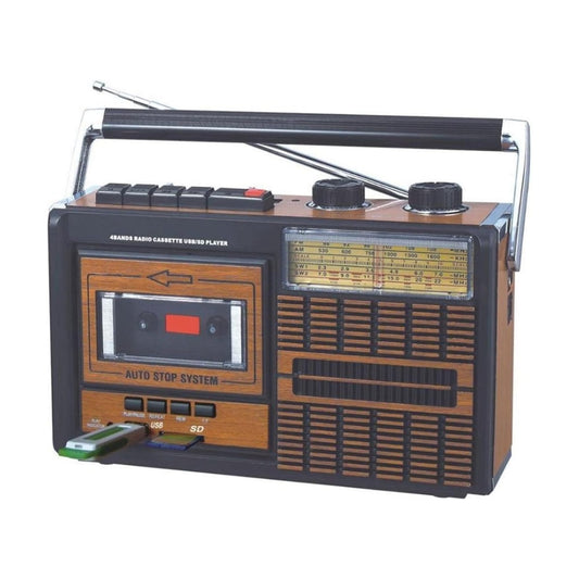 4-Band Radio Cassette USB/SD Player